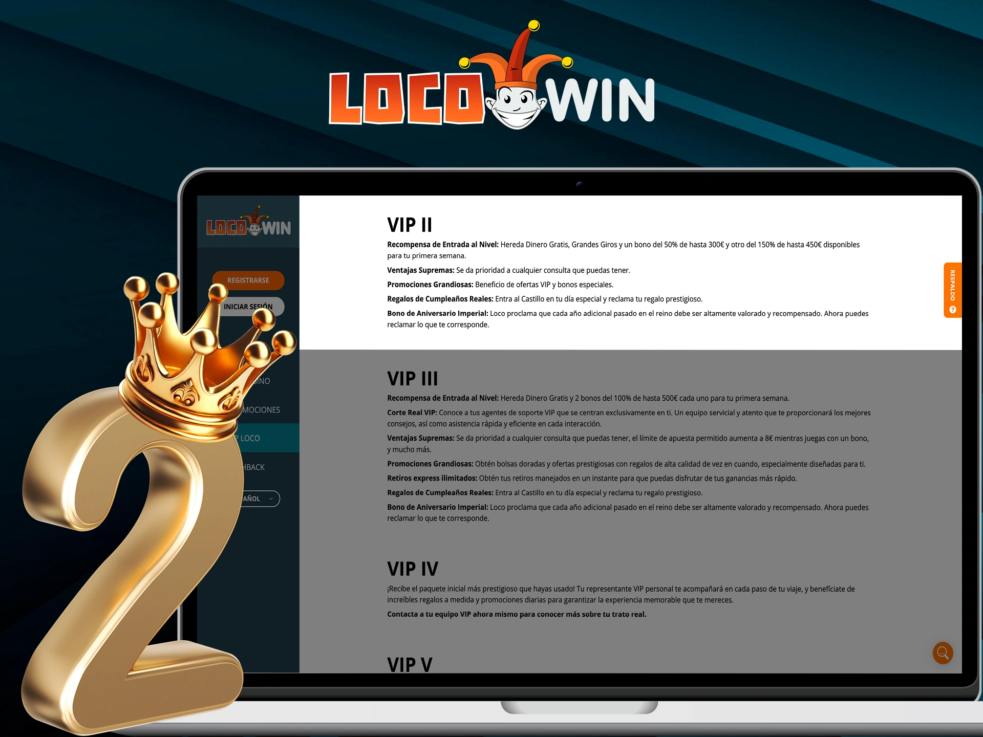 Hanki kannattava bonus Locowinin VIP-ohjelman toisella tasolla.