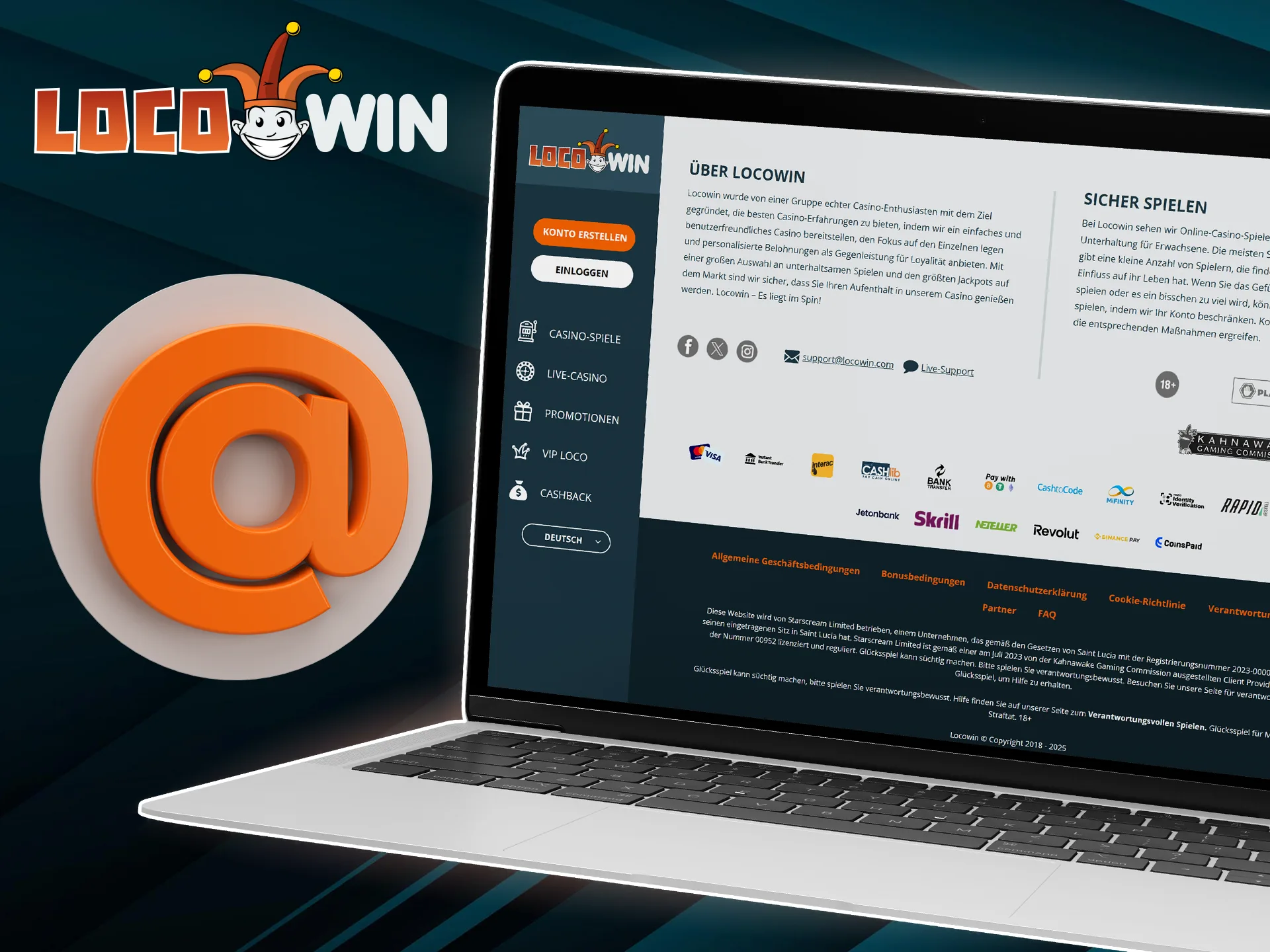 LocoWin-tukitiimi on käytettävissäsi myös sähköpostitse vastaamassa kysymyksiisi.