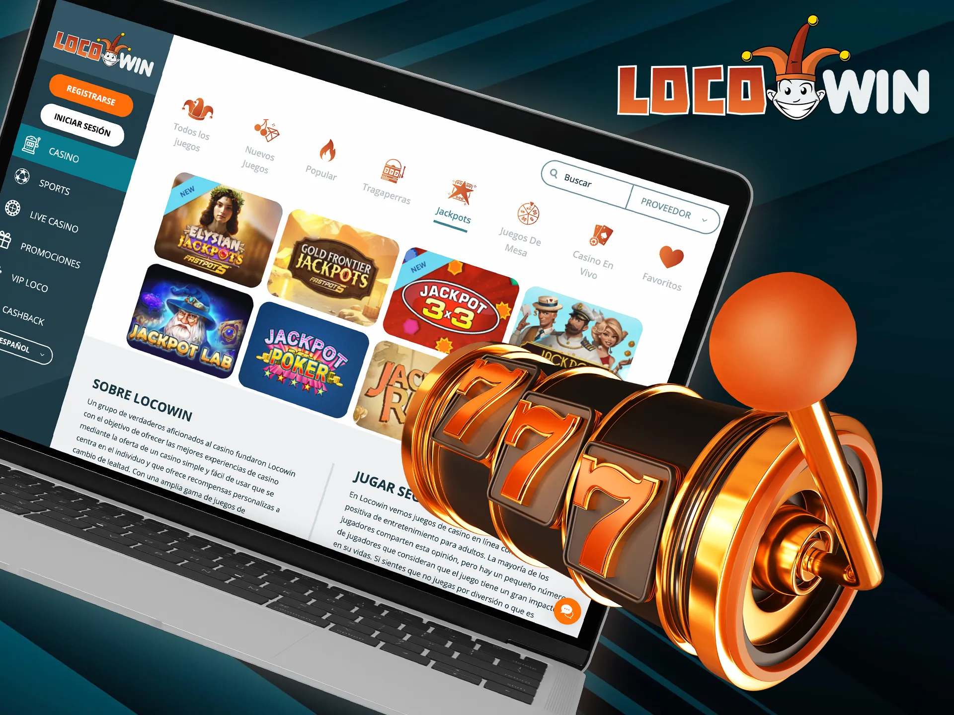 Seuraa yksinkertaisia ohjeita ja aloita voittaminen Locowinissa.