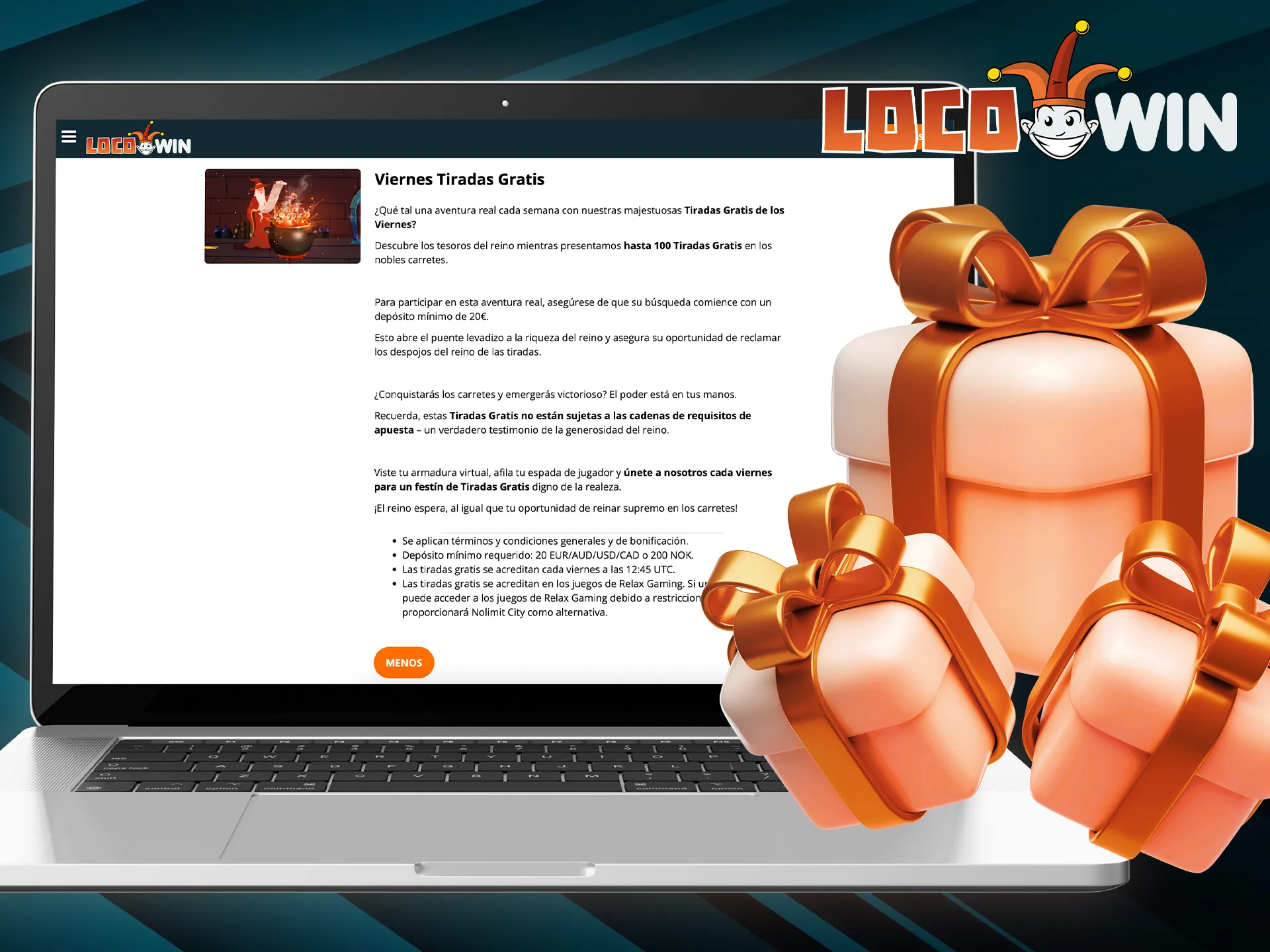 Lunasta freespins perjantaina ja voita jackpot Locowinissa.