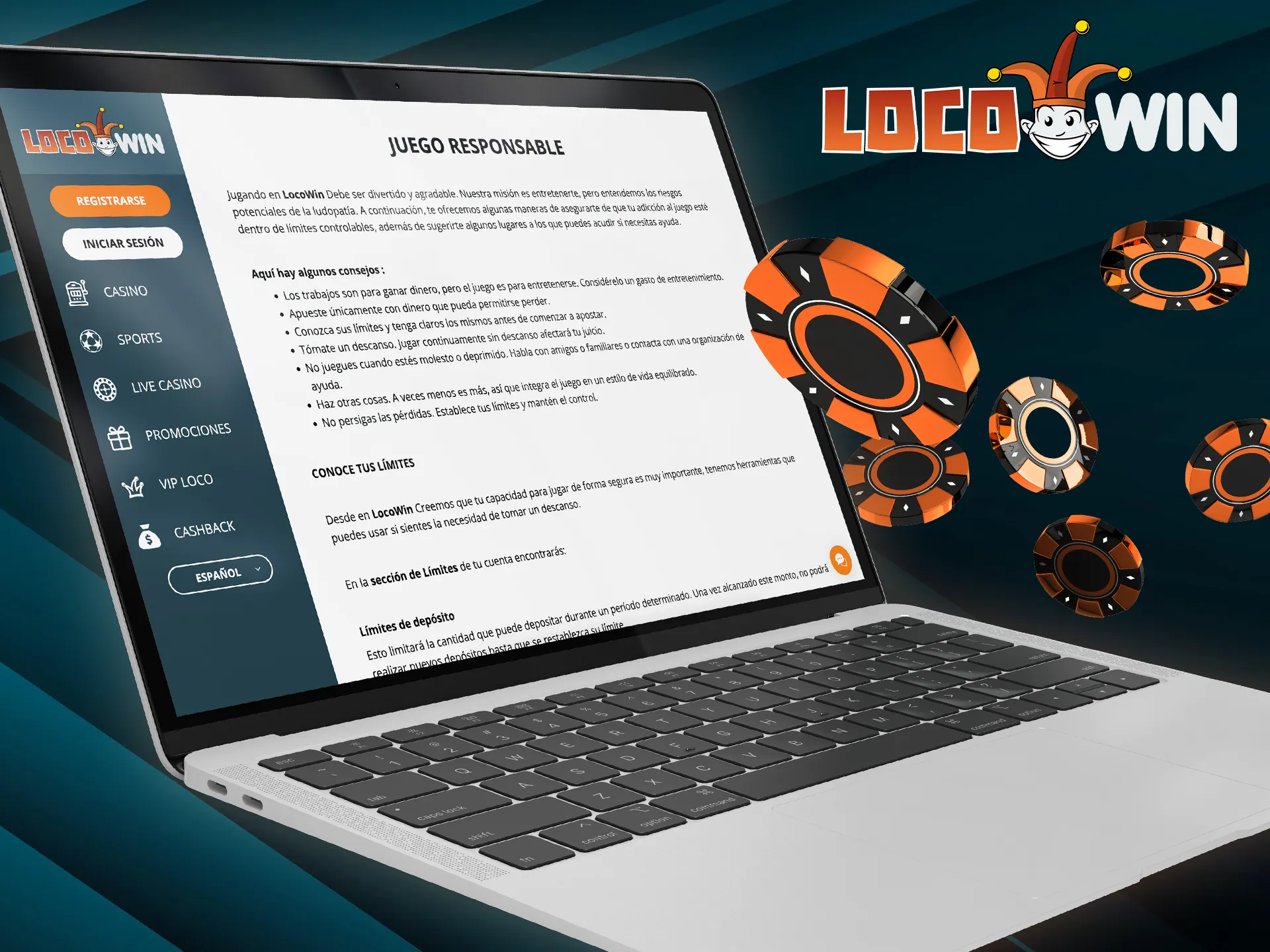 Pelaa vastuullisesti Locowinin itsekontrollityökalujen avulla.